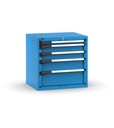 [M32A070C0104004] Cassettiera Master con 5 cassetti 1x50 2x100 1x150 1x200 – H 700 mm – Blu (RAL 5012)