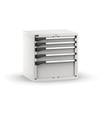 [M32A070C0104208] Cassettiera Master con 5 cassetti 2x75 2x100 1x250 – H 700 mm – Grigio chiaro (RAL 7035)