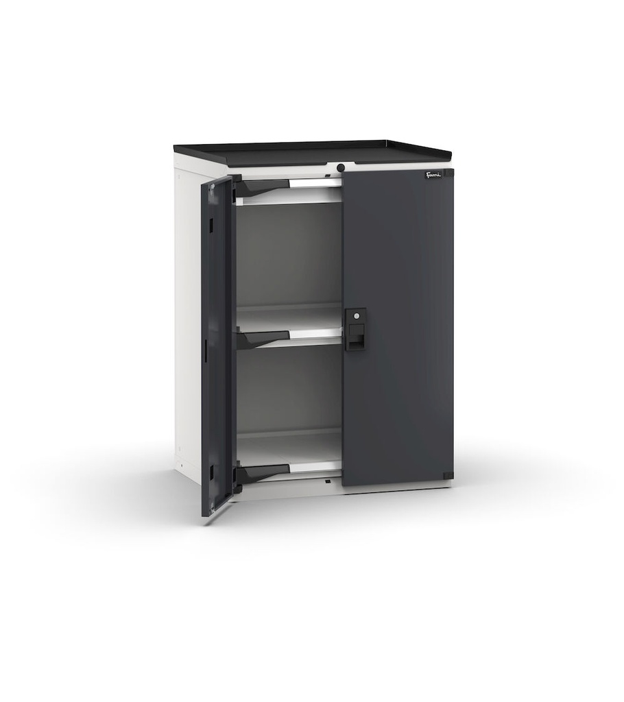 [M32A100C010BUPD] Cassettiera Master con porte con 1 cassetto 1x75 2xPE – H 1022 mm – Flessibile – fino a 100 kg, Grigio chiaro + Grigio antracite (RAL 7035+7016)