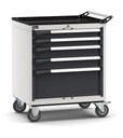 [M32R070C01042PD] Armadio con ruote con 5 cassetti 2x75 2x100 1x250 Master – H 922 mm – Grigio chiaro + Grigio antracite (RAL 7035+7016)