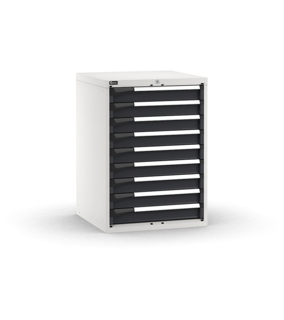 [M33A100C010BLPD] Cassettiera Master con 9 cassetti 9x100 – H 1000 mm – Flessibile – fino a 100 kg, Grigio chiaro + Grigio antracite (RAL 7035+7016)