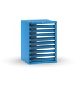 [M33A100C010BL04] Cassettiera Master con 9 cassetti 9x100 – H 1000 mm – Flessibile – fino a 100 kg, Blu (RAL 5012)
