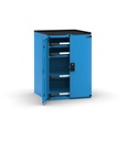 [M33A100C010LJ04] Cassettiera Master con porte con 2 cassetti 2x75 2xPE – H 1022 mm – Flessibile – fino a 100 kg, Blu (RAL 5012)
