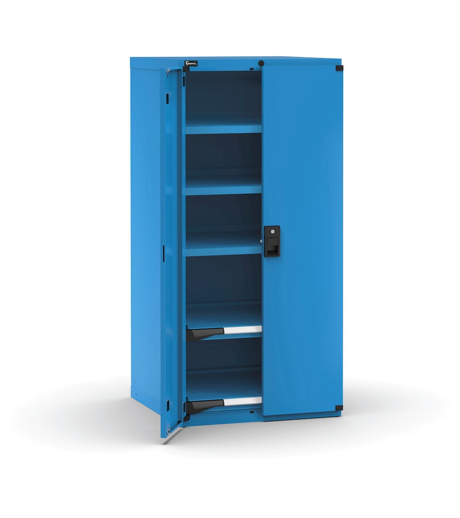 [M33A150C010LC04] Cassettiera Master con porte 3xPR 2xPE – H 1500 mm – Flessibile – fino a 100 kg, Blu (RAL 5012)