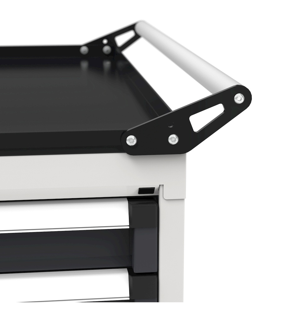 Armadio con ruote con 8 cassetti 4x75 3x100 1x150 Master – H 1072 mm – Blu (RAL 5012) – foto 22