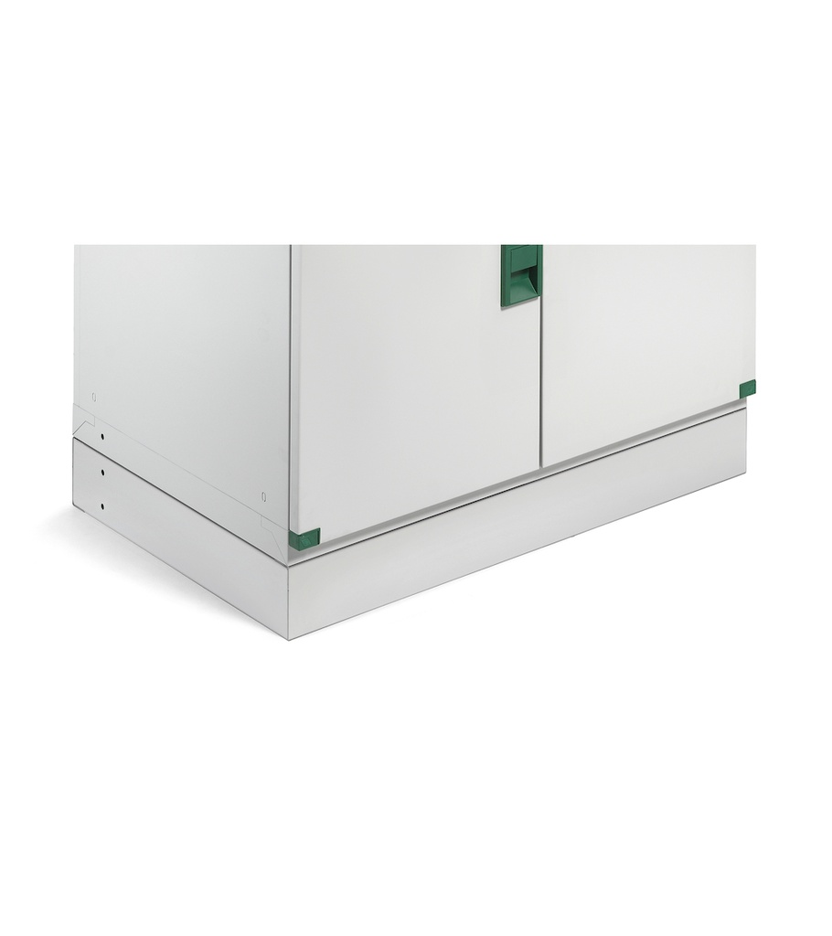 Zoccolo di rialzo Master – 712 × 725 × 100 mm (36×36 EH), Grigio chiaro (RAL 7035) – foto 2
