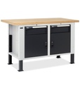 [MASTERBR1504] Banco da lavoro MASTERBR1504 con 2 armadi con 1 cassetto e porta