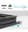 Cassettiera Master con 7 cassetti 2xPF 1x50 1x75 1x100 1x125 1x150 2x200 – H 2000 mm – Blu (RAL 5012) – foto 16