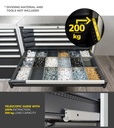 Cassettiera Master con 4 cassetti 2xPF 1x150 1x200 1x250 1x300 – H 2000 mm – Blu (RAL 5012) – foto 7