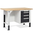 [MASTERBR1506] Banco MASTERBR1506 con 1 armadio a cassetti con 4 cassetti