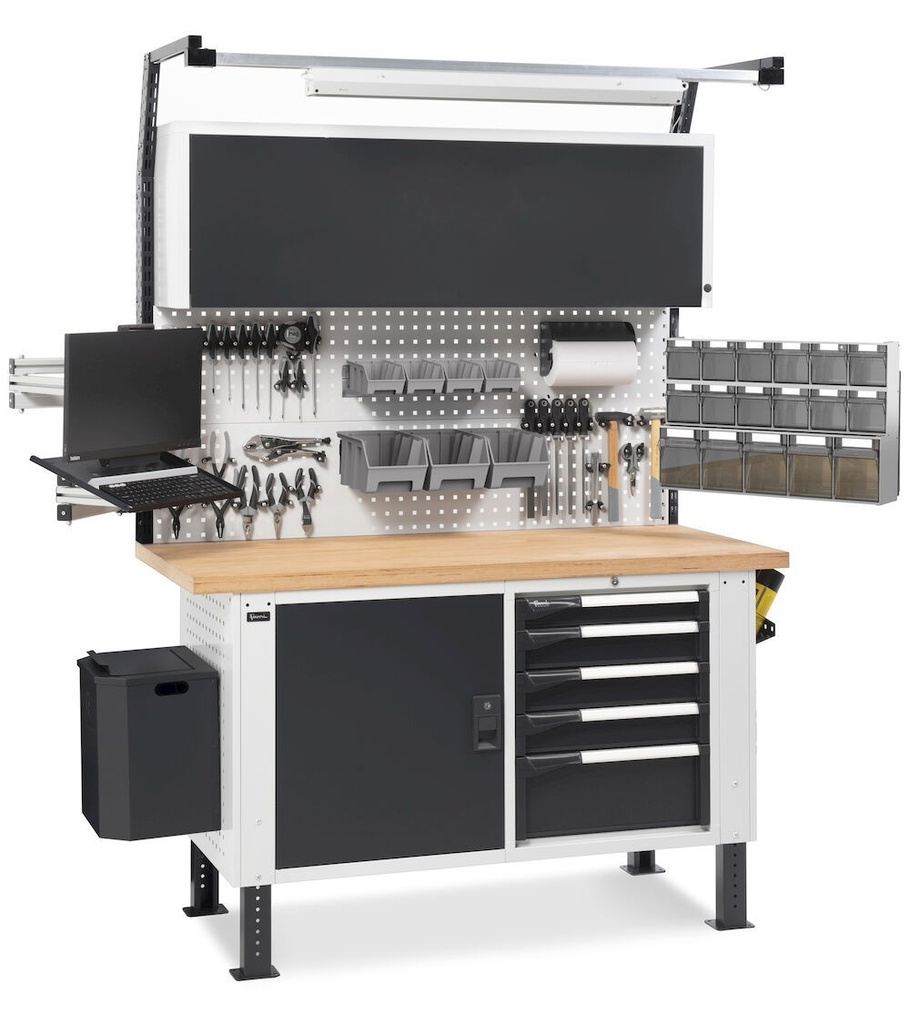 [MASTERBR1509] Banco da lavoro con pannello portautensili MASTERBR1509, 150 cm
