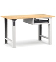 [MASTERWR1507] Banco con 1 cassetto 1x100 Work Master – H 890 mm – 1500 × 750 × 890 mm, Grigio chiaro + Grigio antracite (RAL 7035+7016)