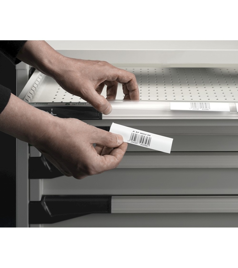 Banco con 4 cassetti 3x150 1x300 Work Master – H 890 mm – 1500 × 750 × 890 mm, Grigio chiaro + Grigio antracite (RAL 7035+7016) – foto 14