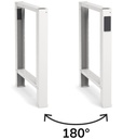 Banco da lavoro Work Master fisso – 2000 × 750 × 890 mm, Grigio chiaro + Grigio antracite (RAL 7035+7016) – foto 2