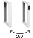 Banco con 3 cassetti 1x50 1x100 1x150 Work Master – H 1708/2058 mm – 2500 × 750 × 1708/2058 mm, Grigio chiaro + Grigio antracite (RAL 7035+7016) – foto 2