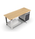 Supporto piano inferiore per armadio H=850 mm Master – H 102 mm – Grigio chiaro (RAL 7035) – foto 2