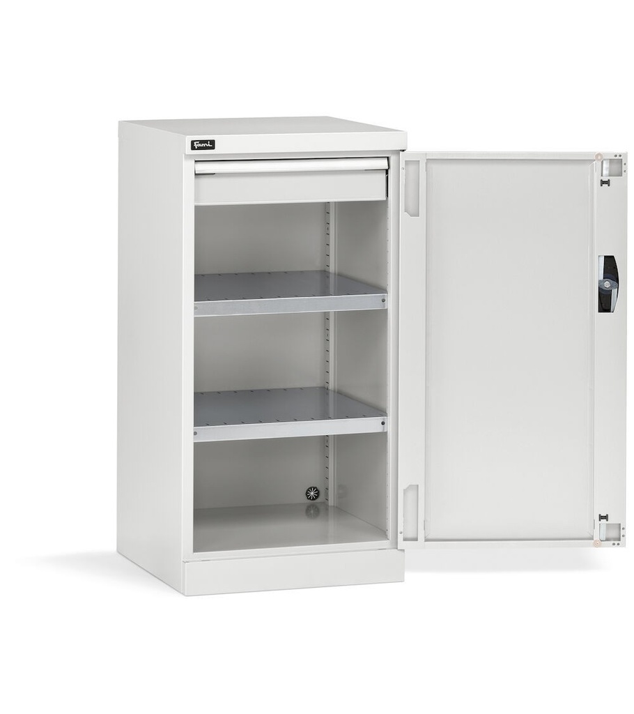 [PERFOM11005] Armadio con porta a battente Perfom – H 1000 mm – Grigio chiaro (RAL 7035), 1 cassetti