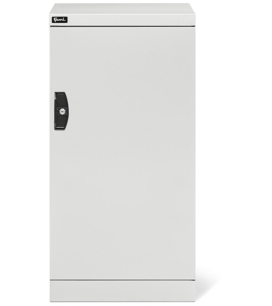 Armadio con porta a battente Perfom – H 1000 mm – Grigio chiaro (RAL 7035), 1 cassetti – foto 2