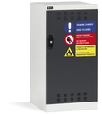 Armadio con porta a battente fessurata Perfom – H 1000 mm – Grigio chiaro + Grigio antracite (RAL 7035+7016) – foto 2