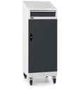 Armadio con porta a battente con leggio Perfom – H 1409 mm – Grigio chiaro + Grigio antracite (RAL 7035+7016) – foto 2