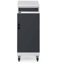 Armadio con porta a battente con leggio Perfom – H 1409 mm – Grigio chiaro + Grigio antracite (RAL 7035+7016) – foto 8
