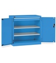[PERFOM12006] Armadio con porte a battente Perfom – 54×27 EH 1 cassetti – Blu (RAL 5012)