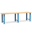 [MASTERWR3002] Banco da lavoro Work Master fisso – 3000 × 750 × 890 mm, Blu + Grigio antracite (RAL 5012+7016)
