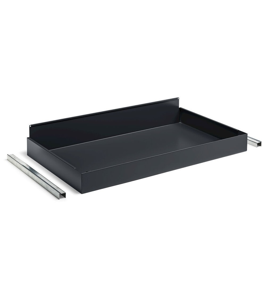 Armadio con porte a battente fessurate Perfom – 1048 × 600 × 2027 mm, Grigio chiaro (RAL 7035) – foto 4