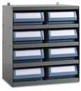 [RKBOX3006] Scaffale con 8 cassette RK Box Classic – H 545 mm – 500 × 300 × 545 mm