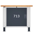 Banco Work Master BR regolabile smontato, piano in multiplex 40 mm – 1024 × 750 × 740/1065 mm – foto 2