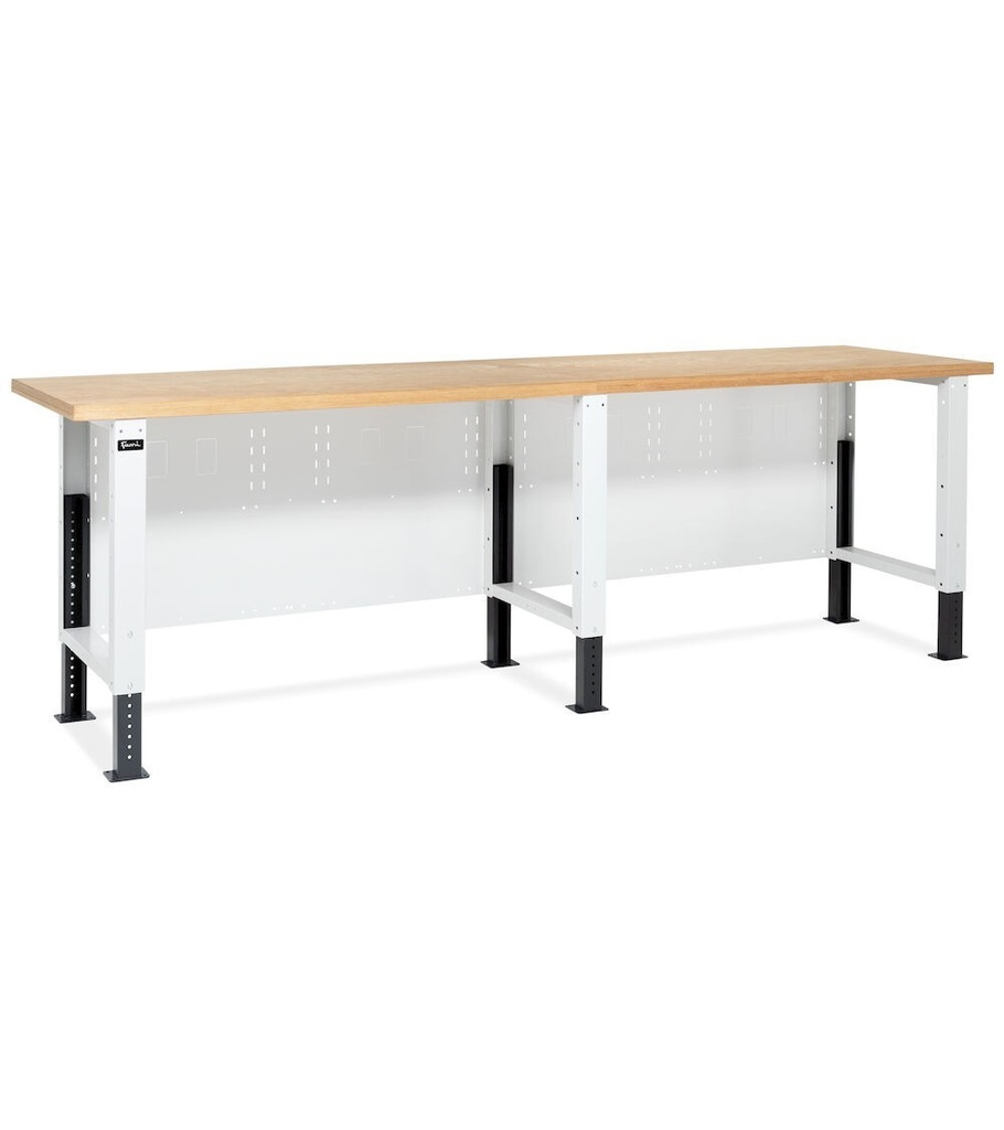 [MBR04S0V0V001PD] Banco Work Master BR regolabile smontato, piano in multiplex 40 mm – 3000 × 750 × 740/1065 mm