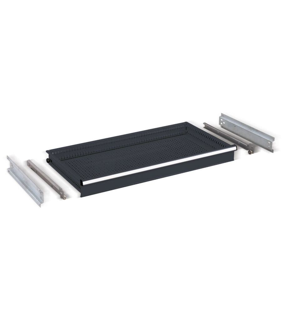 [ST1013] Cassetto a estrazione semplice H=100 mm – H 100 mm – Grigio antracite (RAL 7016)