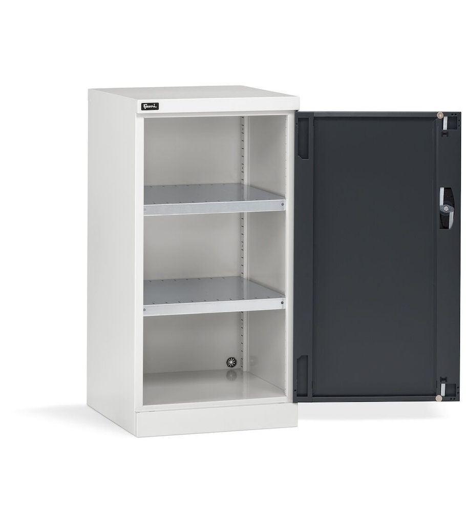 [PERFOM11001] Armadio con porta a battente Perfom – H 1000 mm – Grigio chiaro + Grigio antracite (RAL 7035+7016)