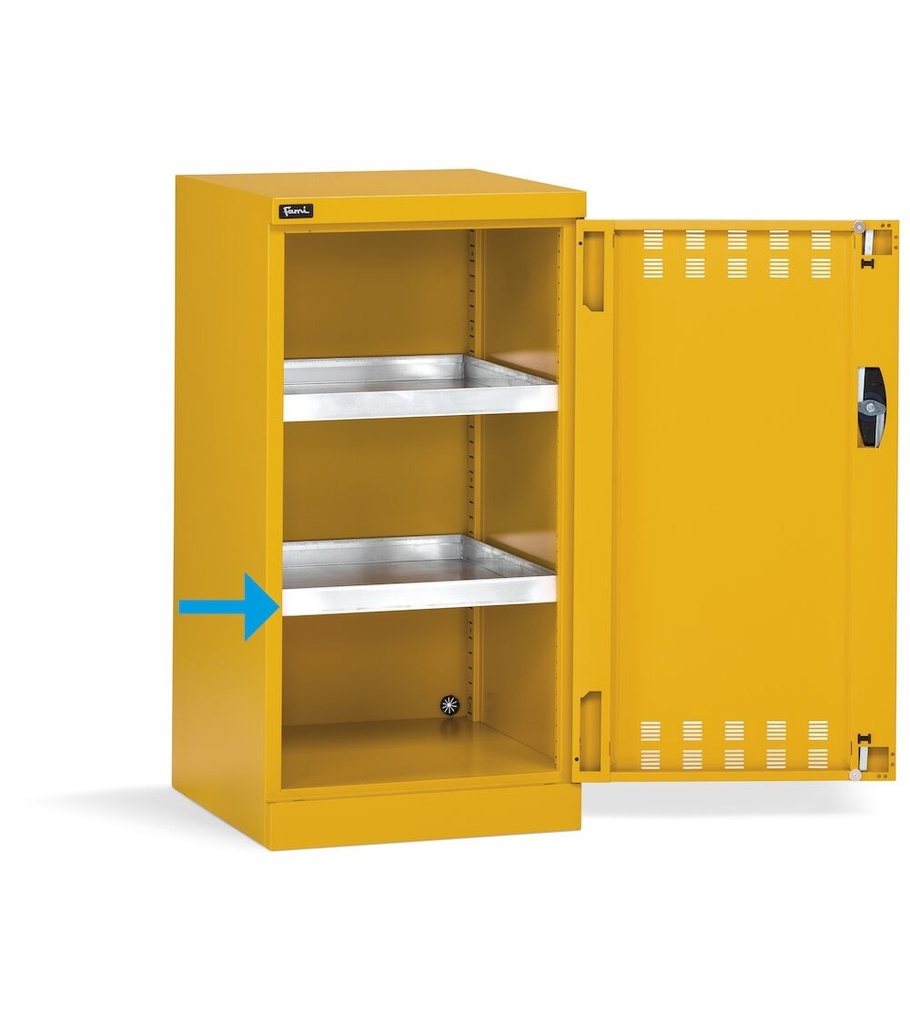 Armadio con porta a battente fessurata Perfom – H 1000 mm – Giallo oro (RAL 1004) – foto 5