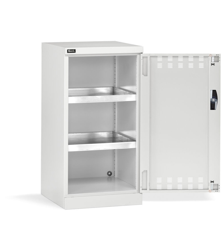 [PERFOM11012] Armadio con porta a battente fessurata Perfom – H 1000 mm – Grigio chiaro (RAL 7035)