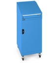 Armadio con porta a battente con leggio Perfom – H 1409 mm – Blu (RAL 5012) – foto 8