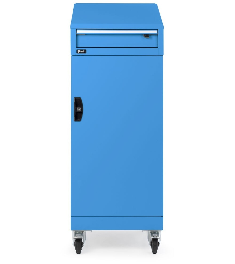 Armadio con porta a battente con leggio Perfom – H 1409 mm – Blu (RAL 5012) – foto 9