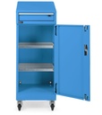 Armadio con porta a battente con leggio Perfom – H 1409 mm – Blu (RAL 5012) – foto 10
