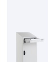 Armadio con porta a battente con leggio Perfom – H 1409 mm – Grigio chiaro (RAL 7035) – foto 4