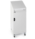 Armadio con porta a battente con leggio Perfom – H 1409 mm – Grigio chiaro (RAL 7035) – foto 8