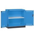 [PERFOM12016] Armadio con porte a battente fessurate Perfom – 1048 × 600 × 1027 mm, Blu (RAL 5012)