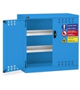 Armadio con porte a battente fessurate Perfom – 1023 × 555 × 1000 mm, Blu (RAL 5012) – foto 2