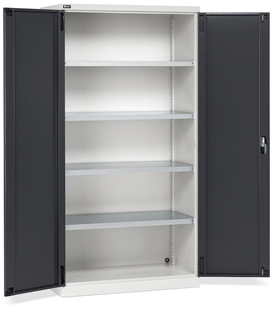 [PERFOM14001] Armadio con porte a battente Perfom – 54×27 EH – 1023 × 555 × 2000 mm, Grigio chiaro + Grigio antracite (RAL 7035+7016)