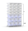 Scaffale aggiuntivo vuoto per contenitori mis. 4/4A5, L1158 x P521 x H2003 mm – foto 2
