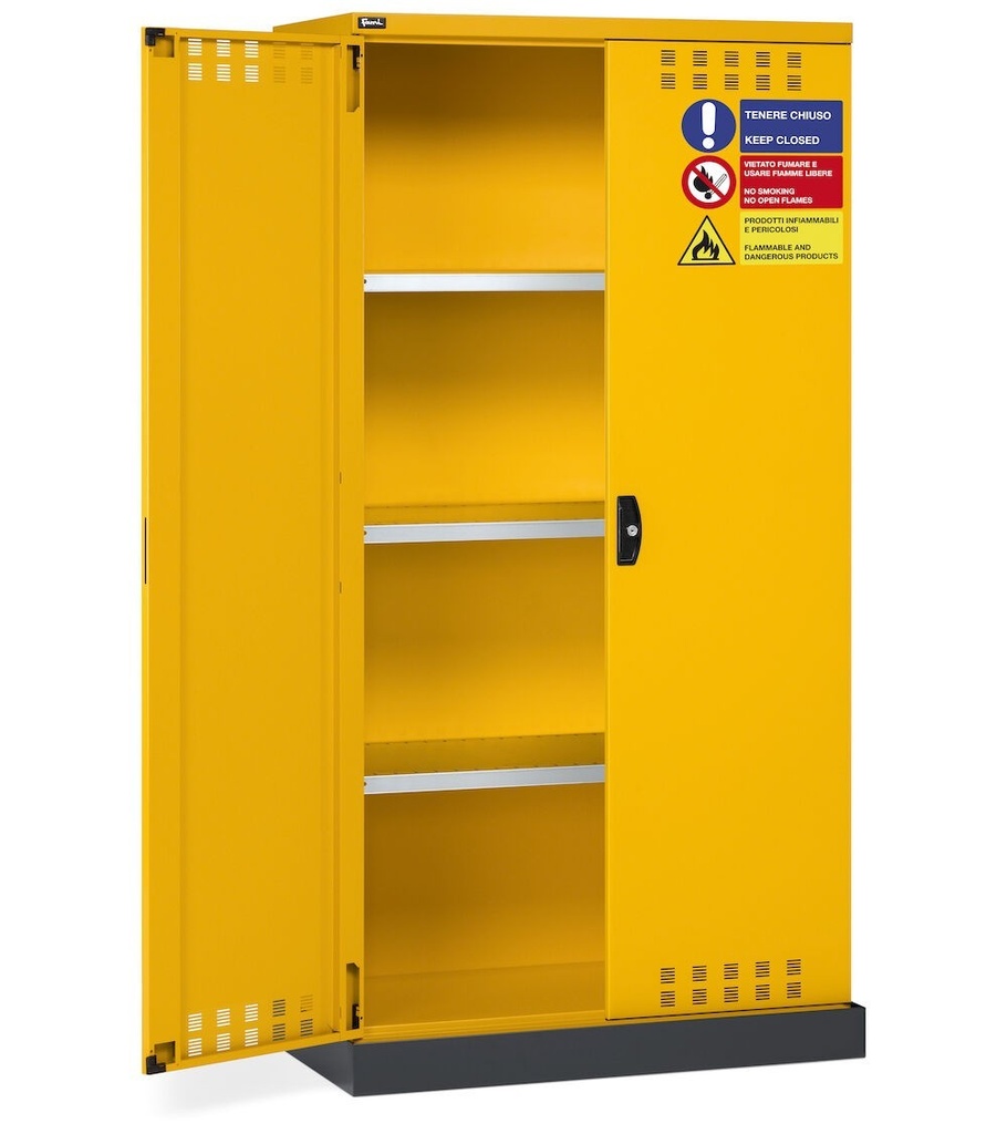 Armadio con porte a battente fessurate Perfom – 1048 × 600 × 2027 mm – foto 2