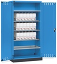 [PERFOM14024] Armadio con porte a battente fessurate Perfom – 1048 × 600 × 2027 mm, Blu (RAL 5012)
