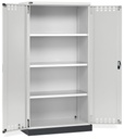 [PERFOM14027] Armadio con porte a battente fessurate Perfom – 1048 × 600 × 2027 mm, Grigio chiaro (RAL 7035)