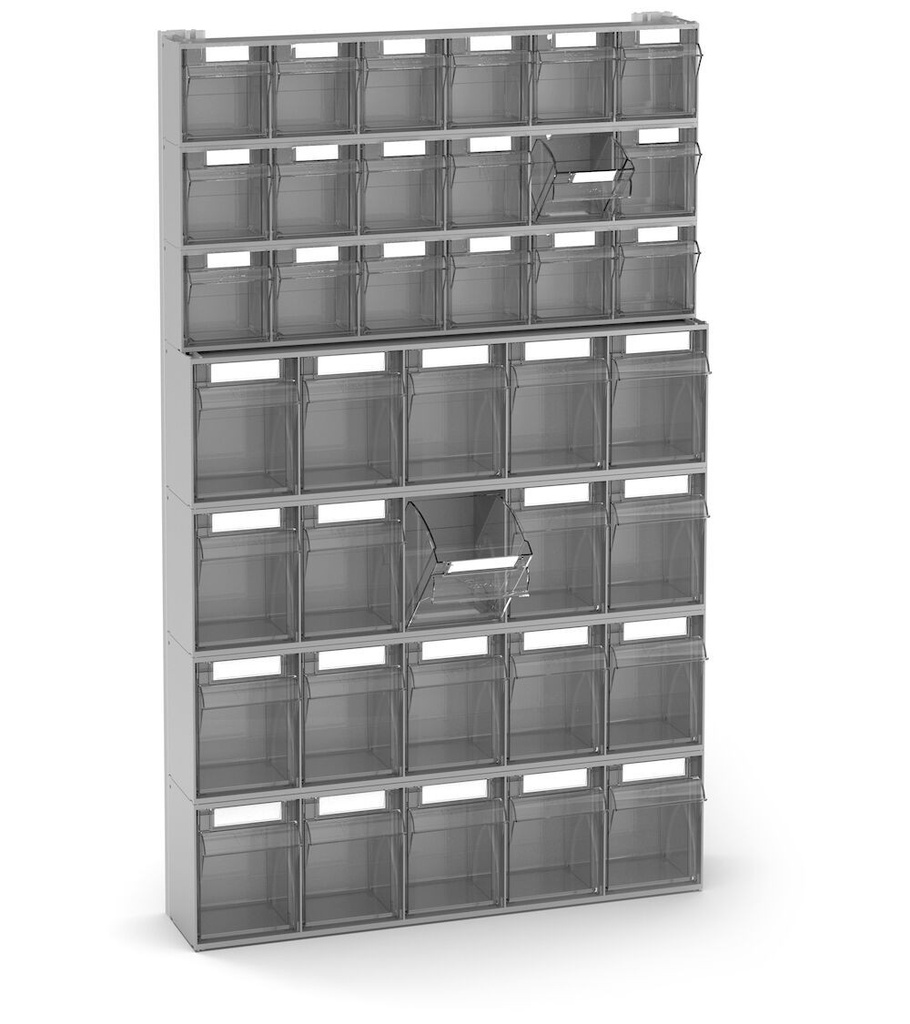 [VISUAL002] Scaffale portaminuteria con 38 cassetti Visual Box, H1000 mm