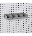 Armadio porta attrezzi con ante battente e accessori, L1023 x P555 x H2000 mm – Blu (RAL 5012) – foto 5