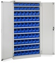 [PERFOM14060] Armadio con porte a battente con 68 contenitori RK Box Air Perfom – H 2000 mm – Grigio chiaro (RAL 7035)